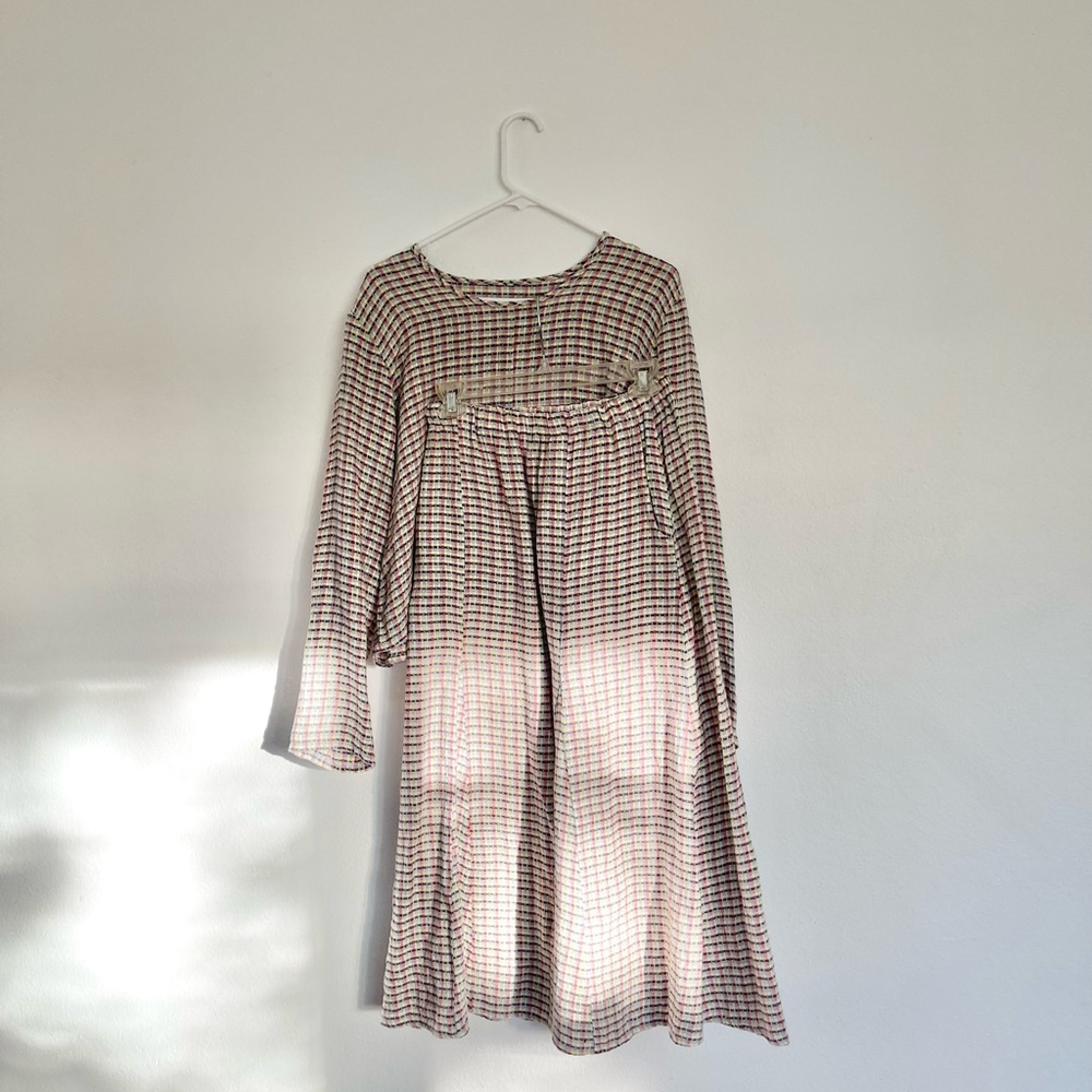 Flax Multicolor Plaid Garment